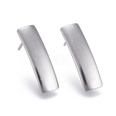 Non-Tarnish 304 Stainless Steel Stud Earring Findings X-STAS-L238-079P-1