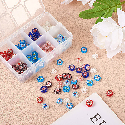 Craftdady Handmade Millefiori Glass Beads LK-CD0001-002-1