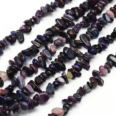 Chips Natural Sugilite Beads Strands X-G-N0164-28-1