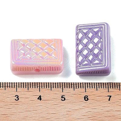 UV Plating Iridescent Acrylic Beads X-MACR-D032-11-1