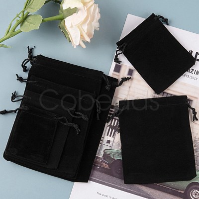 5 Style Rectangle Velvet Pouches TP-LS0001-01B-1