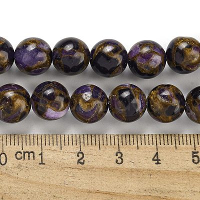 Synthetic Gold Clinquant Stone Beads Strands G-P549-A01-02E-1