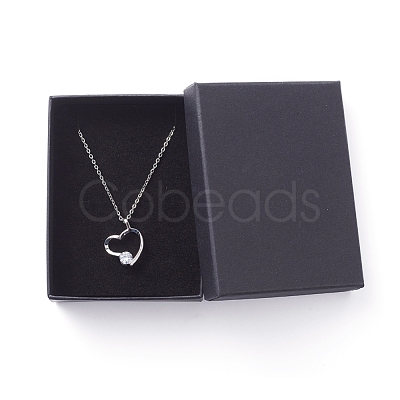 Brass Cubic Zirconia Pendant Necklaces NJEW-JN02619-01-1