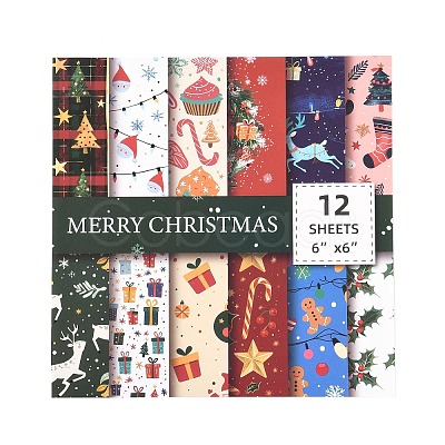 Christmas Pattern Scrapbooking Paper Pads Set STIC-C010-34C-1