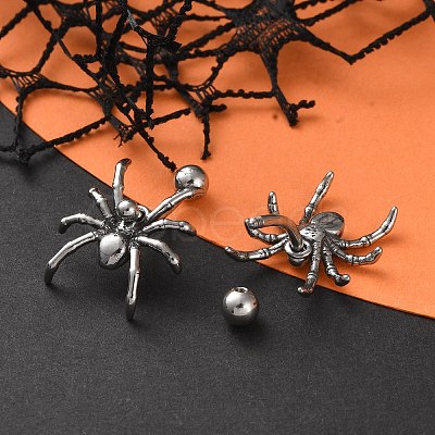 Spider 316 Surgical Stainless Steel Belly Button Rings/Earrings EJEW-G416-09AS-1