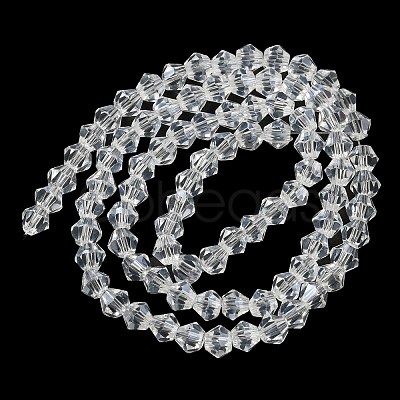 Transparent Electroplate Glass Beads Strands GLAA-F029-2mm-C13-1