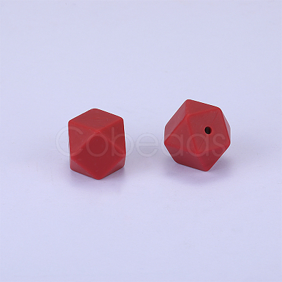 Hexagonal Silicone Beads SI-JX0020A-80-1