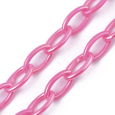 Acrylic Opaque Cable Chains X-PACR-N009-001G-1