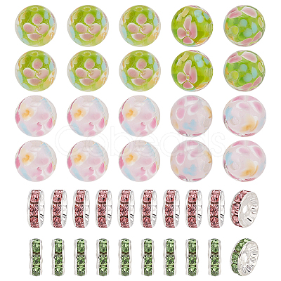 GOMAKERER DIY Flower Beads Jewelry Making Finding Kits DIY-GO0001-79-1