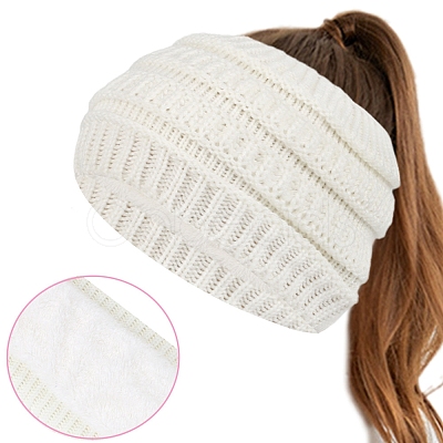 Acrylic Fiber Yarn Cold Weather Headbands PW-WG352DB-02-1