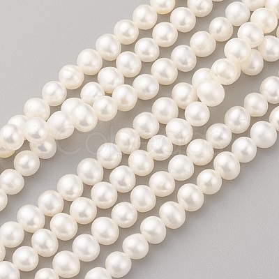 Natural Cultured Freshwater Pearl Beads Strands PEAR-G007-19-1