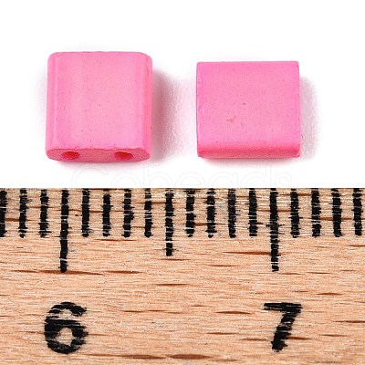 2-Hole Baking Paint Glass Seed Beads SEED-S023-17C-26-1