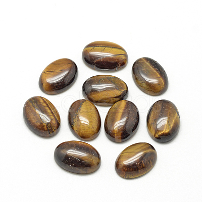 Natural Tiger Eye Cabochons X-G-R415-13x18-35-1