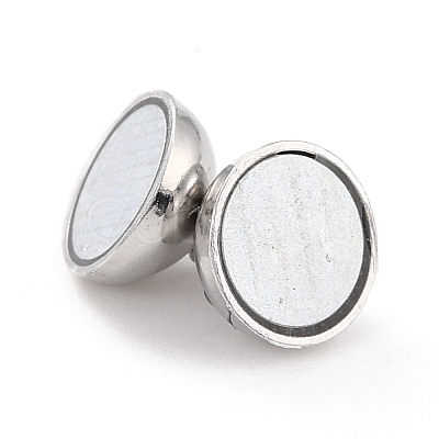 Anti-Tarnish Rhodium Plated 925 Sterling Silver Magnetic Clasps STER-A001-02A-P-1