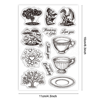 Custom Summer Theme PVC Plastic Clear Stamps DIY-WH0631-0083-1