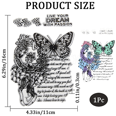 Clear Silicone Stamps DIY-WH0504-66B-1