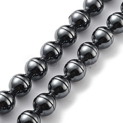 Synthetic Non-Magnetic Hematite Beads Strands G-H303-B18-1