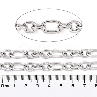 Tarnish Resistant 304 Stainless Steel Figaro Chains CHS-E009-02P-1