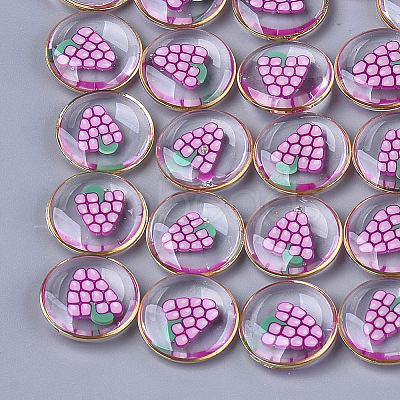 Epoxy Resin Cabochons RESI-S360-07C-1