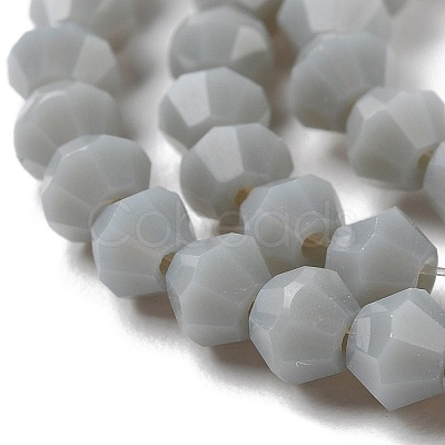 Opaque Solid Color Imitation Jade Glass Beads Strands GLAA-F029-P4mm-14-1