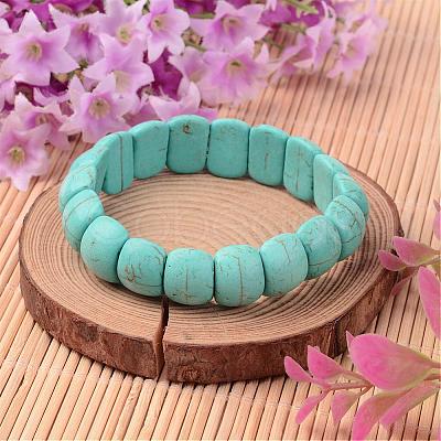 Synthetical Turquoise Bracelet B306-7-1