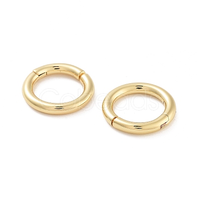 Rack Plating Brass Spring Ring Clasps KK-G512-09A-G-1