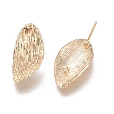 Brass Stud Earring Findings MAK-I010-07G-1