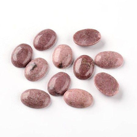 Oval Natural Rhodonite Cabochons G-I171-13x18mm-07-1