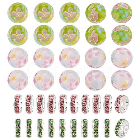 GOMAKERER DIY Flower Beads Jewelry Making Finding Kits DIY-GO0001-79-1