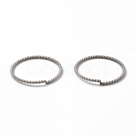 Non-Tarnish 304 Stainless Steel Open Jump Rings STAS-L262-36F-P-1