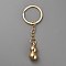 Feng Shui Gourd Brass Pendant Keychain, for Car Bag Decoration, Golden, 87mm