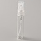 Transparent Glass Spray Bottles, Fine Mist Atomizer, with Plastic Dust Cap, Refillable Bottle, Column, Ghost White, 1.4x7.9cm, Capacity: 5ml(0.17fl. oz)