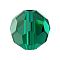 Preciosa&reg Crystal Beads, Czech Crystal, 451 19 602 Round, Emerald, 4mm