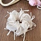 Cloth Hair Ties, Creamy White, 100mm