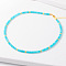 Simple Design Natural Amazonite Beaded Necklaces for Women, 