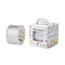 Nylon Thread, For Chinese Knot Making, Round, White, 1mm, about 100yards/roll(91.44m/roll), 300 feet/roll