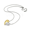 304 Stainless Steel Pendant Necklaces NJEW-G120-01GP-3