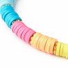Polymer Clay Beads Stretch Bracelets BJEW-JB06347-4