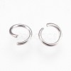 304 Stainless Steel Open Jump Rings X-STAS-P204-08P-02-2