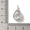 Micro Pave Clear Cubic Zirconia Pendants KK-S351-02P-01-3