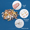 CHGCRAFT 180Pcs 3 Colors Alloy Pendant Bails with Open Rings FIND-CA0004-98-5