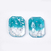 Two Tone Resin Cabochons X-CRES-T014-06I-2