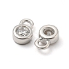 Real Platinum Plated Rhodium Plated 925 Sterling Silver Charms STER-K176-03F-P-3