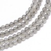 Natural Gray Chalcedony Bead Strands G-G914-2mm-01-2