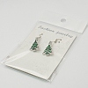 Fashion Earrings for Christmas X-EJEW-JE00393-01-3
