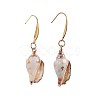 Electroplated Conch Shell Dangle Earrings EJEW-JE02984-01-1