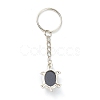 Natural & Synthetic Mixed Gemstone Keychain KEYC-P010-C-4