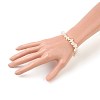 White Shell Chip Beads Stretch Bracelets BJEW-JB03982-01-3