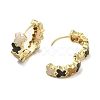 Butterfly Real 18K Gold Plated Brass Hoop Earrings EJEW-L268-012G-01-2