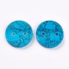 Synthetic Turquoise Buttons G-K275-04A-2